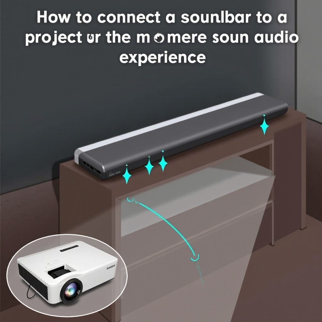 připojit soundbar k projektoru