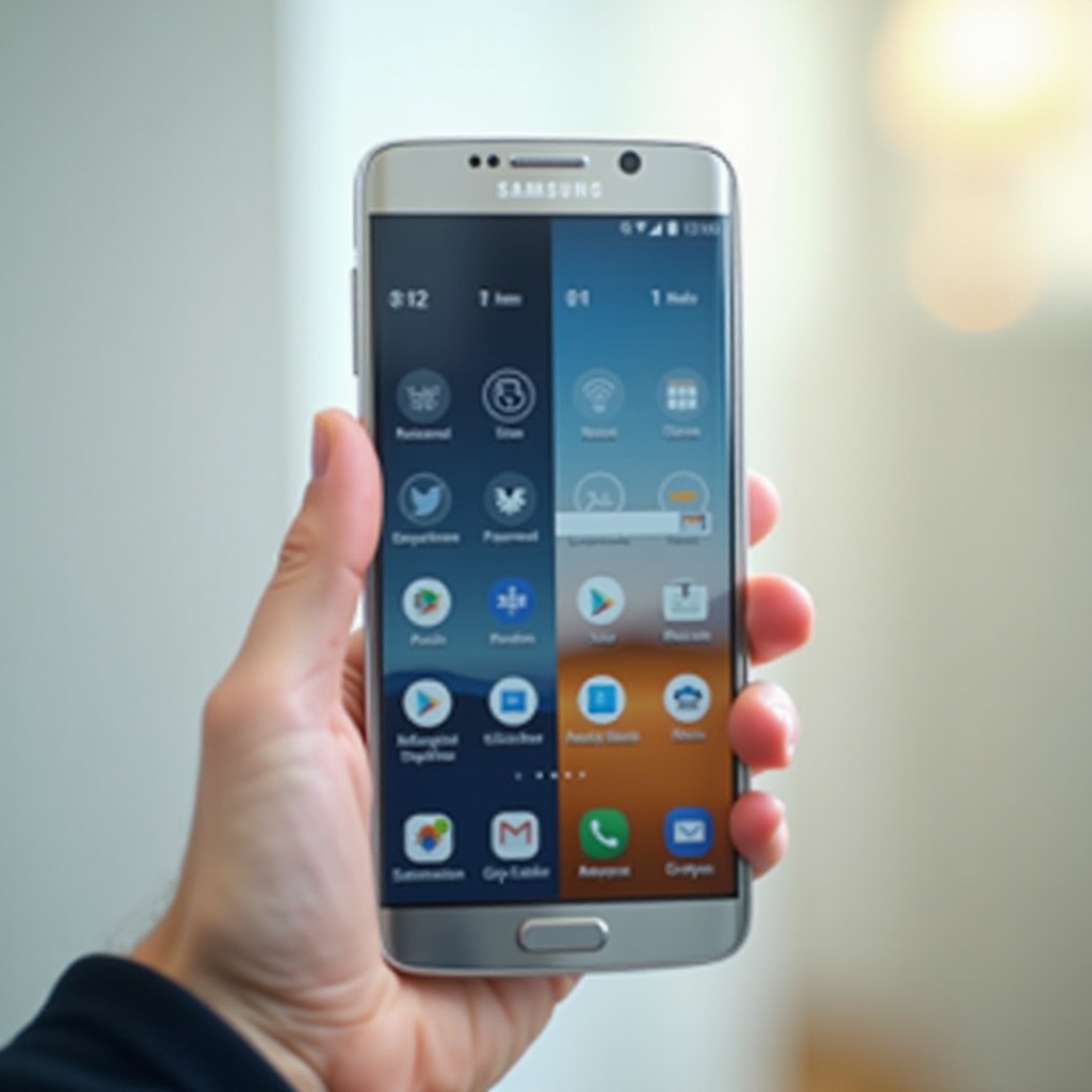 разделенный экран на телефоне samsung