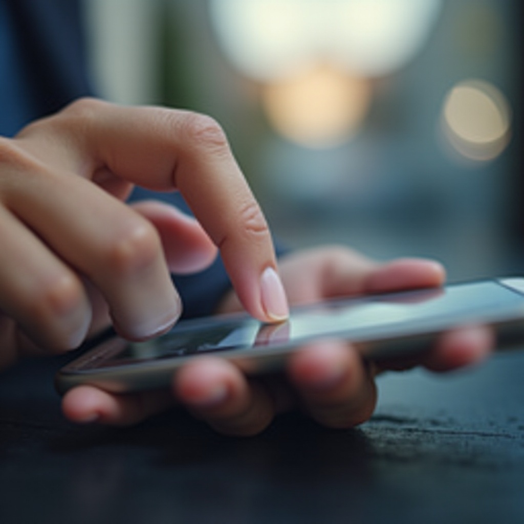 aplikacja na Androida dotknij telefonu akcja