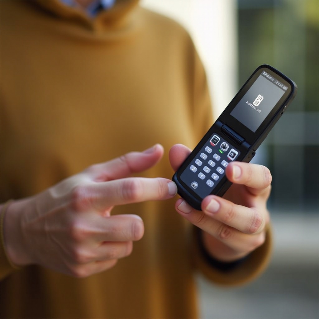 usamobile warp light na telefone z klapką