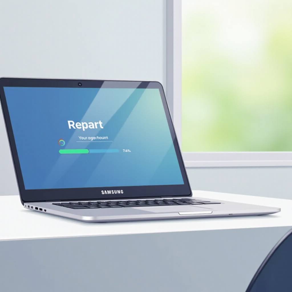 как да рестартирам лаптоп samsung
