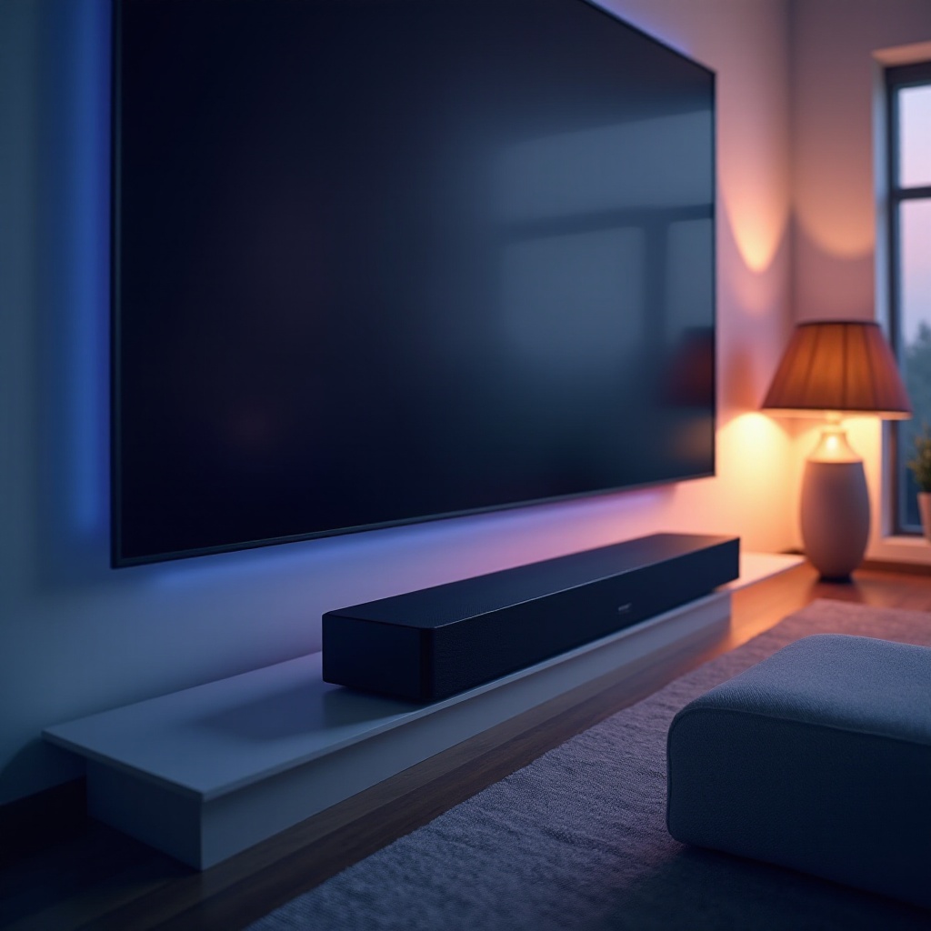 conectează bara de sunet la proiector