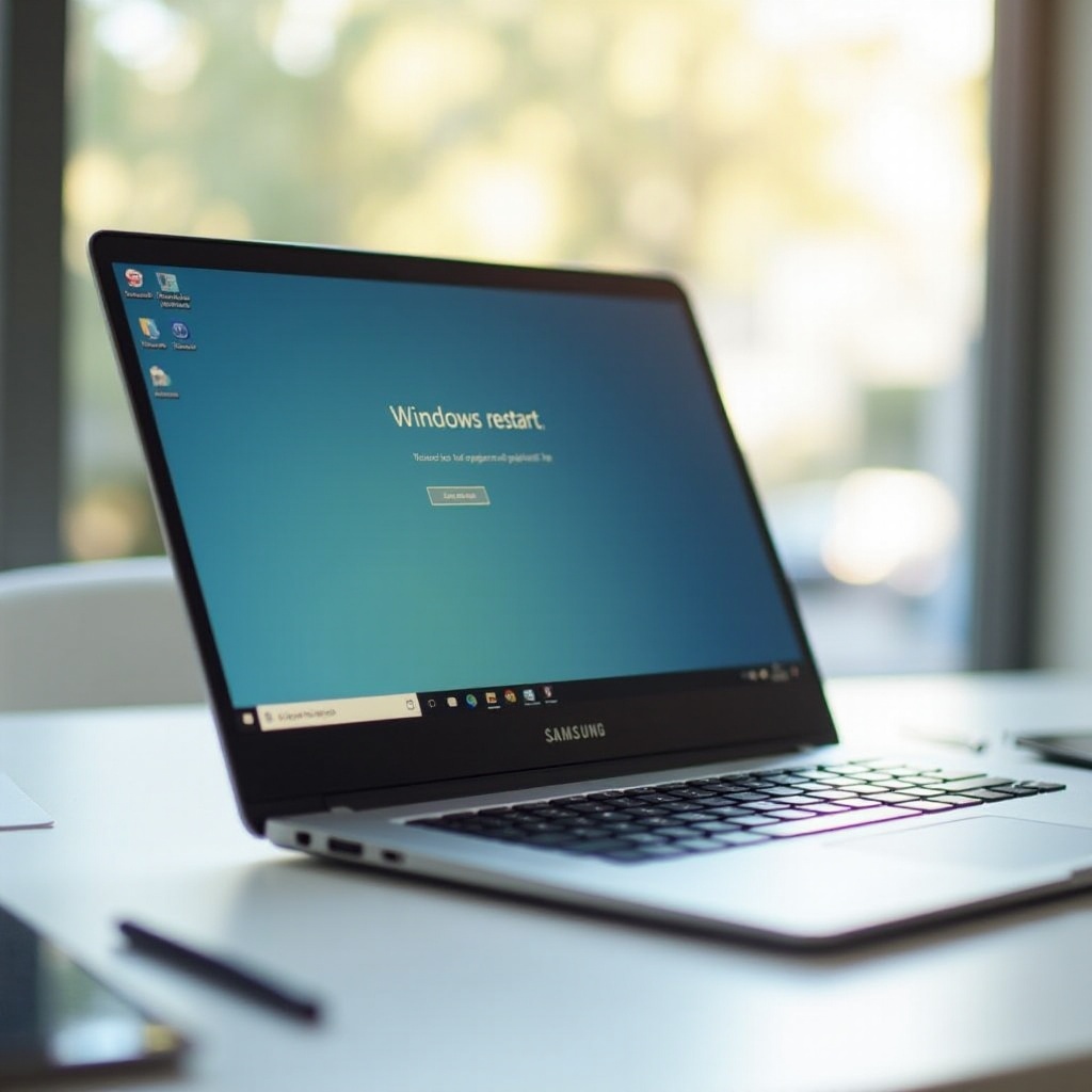 كيفية إعادة تشغيل لابتوب سامسونج