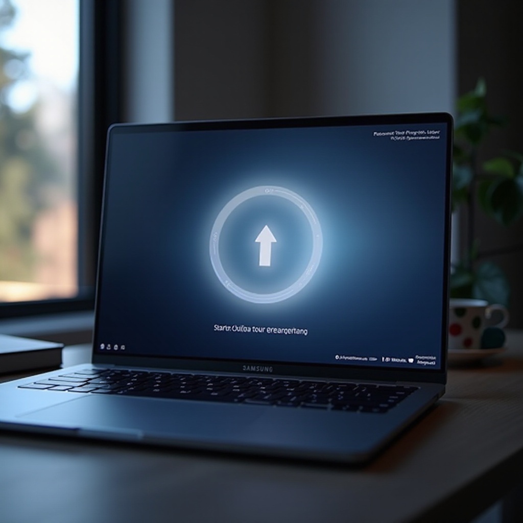 jak restartovat notebook samsung