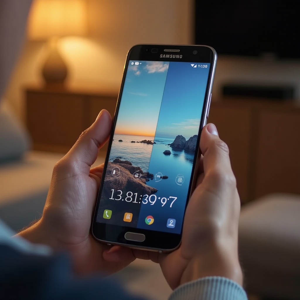 подељен екран на самсунг телефону